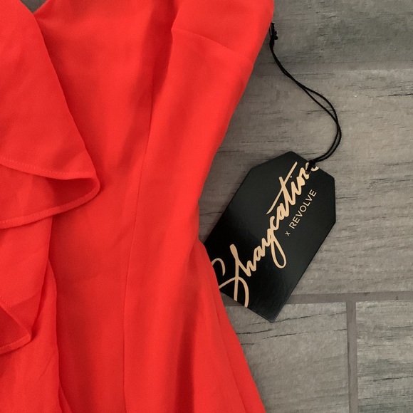 Shaycation X REVOLVE Grace Midi Dress in Blood Orange - Picture 6 of 8